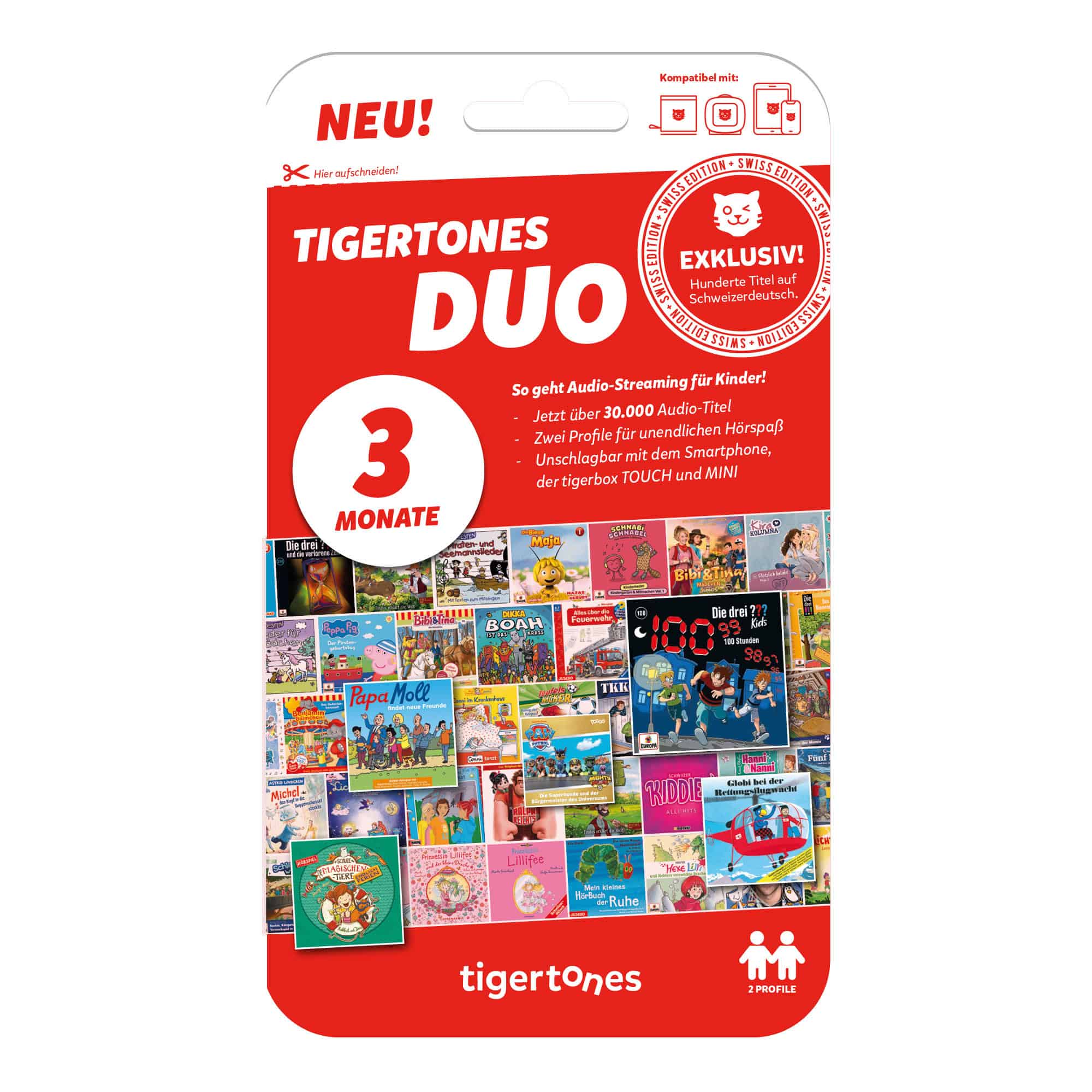 tigertones DUO - Digitales Ticket 3 Monate Swiss-Edition